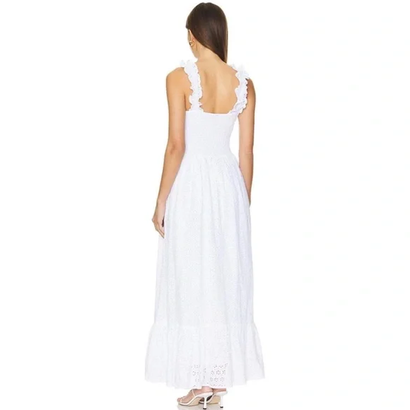 Bobi Los Angeles Eyelet Maxi Dress